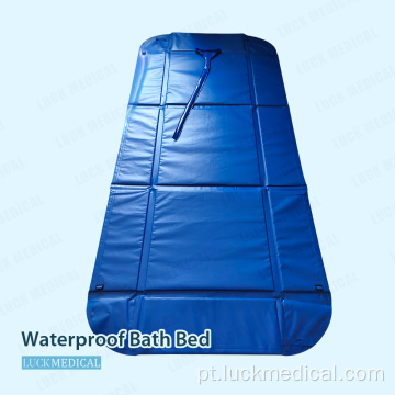 Uso hospitalar de cama de banho de plástico à prova d&#39;água para paciente